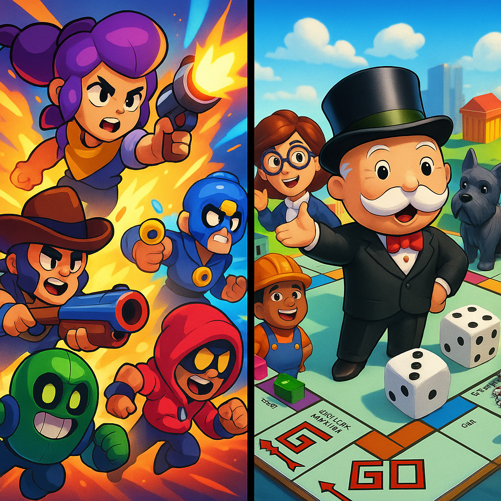 Mobile gaming evolution from Brawl Stars to Monopoly Go